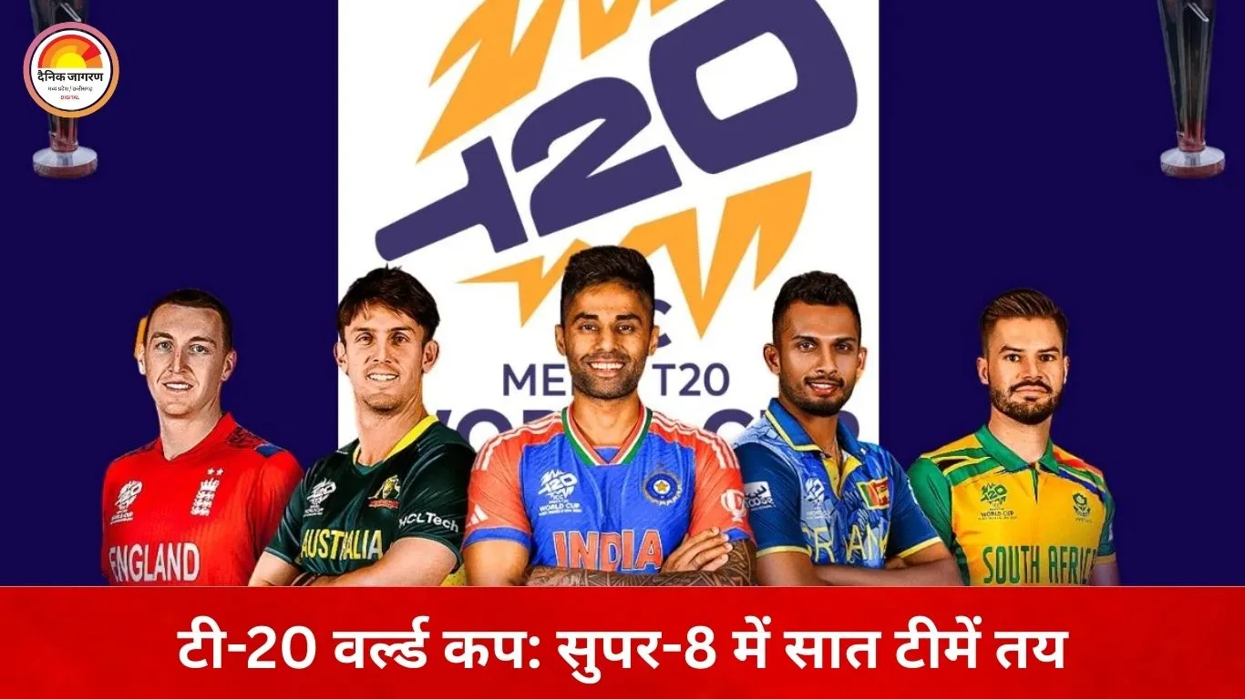 टी-20 वर्ल्ड कप सुपर-8: सात टीमें तय, आठवीं टीम का फैसला आज