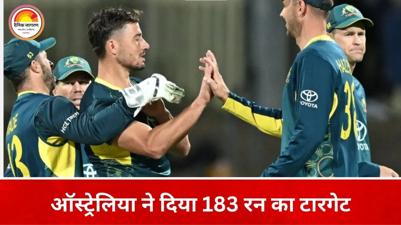 ऑस्ट्रेलिया ने आयरलैंड को 183 रन का लक्ष्य दिया, 10 ओवर में गिरे 5 विकेट