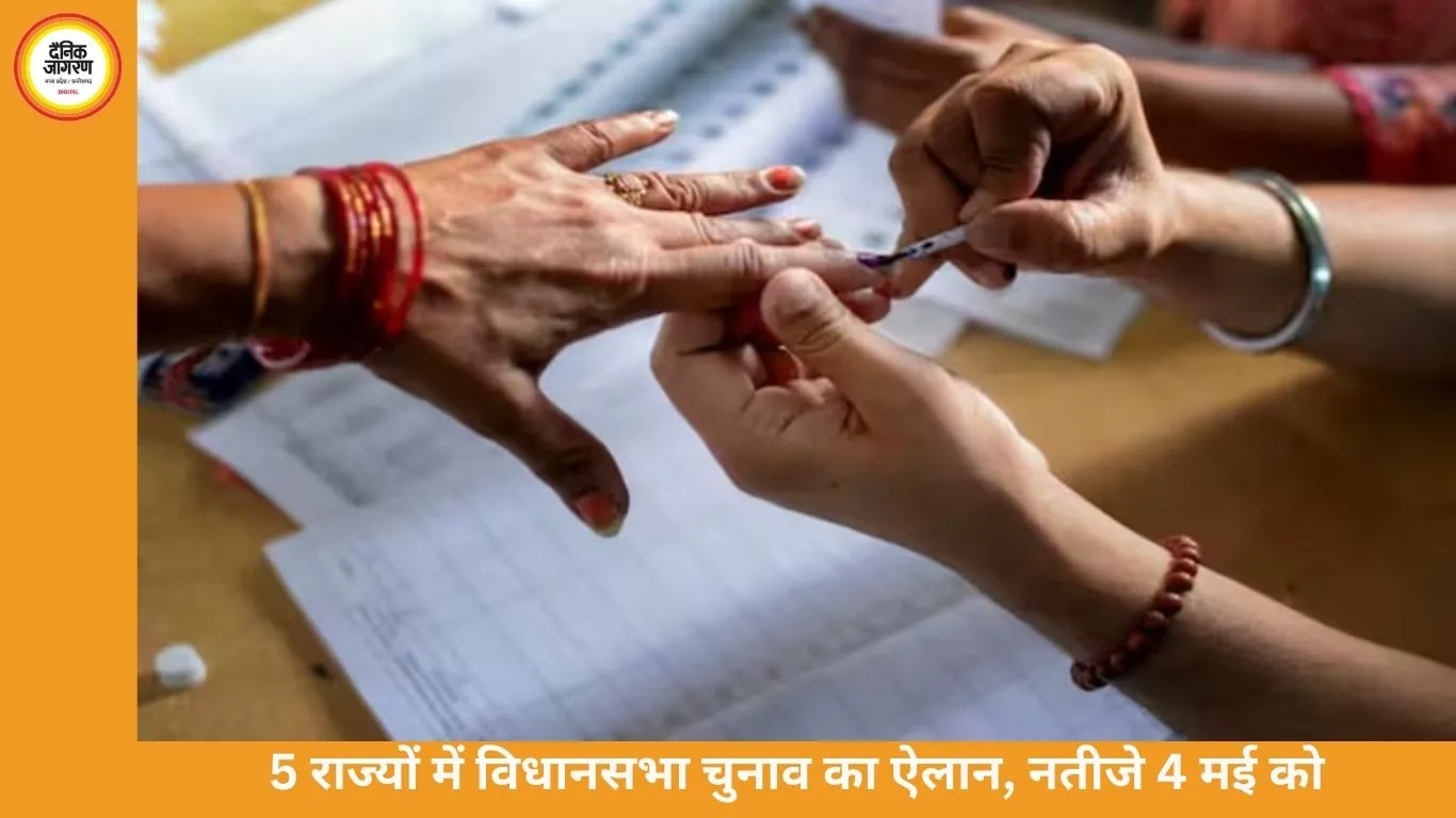 पांच राज्यों में विधानसभा चुनाव का ऐलान: बंगाल में दो चरणों में मतदान, नतीजे 4 मई को