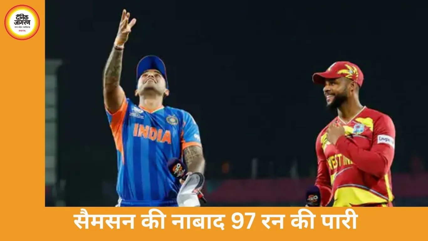 भारत टी-20 वर्ल्ड कप सेमीफाइनल में: 5 मार्च को इंग्लैंड से भिड़ंत, सैमसन की नाबाद 97 रन की पारी से विंडीज पर जीत