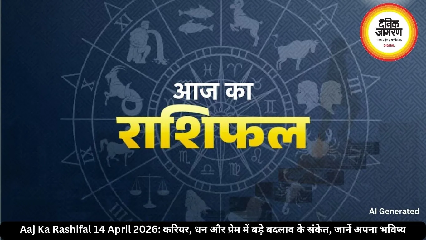 Aaj Ka Rashifal 14 April 2026: करियर, धन और प्रेम में बड़े बदलाव के संकेत, जानें अपना भविष्य