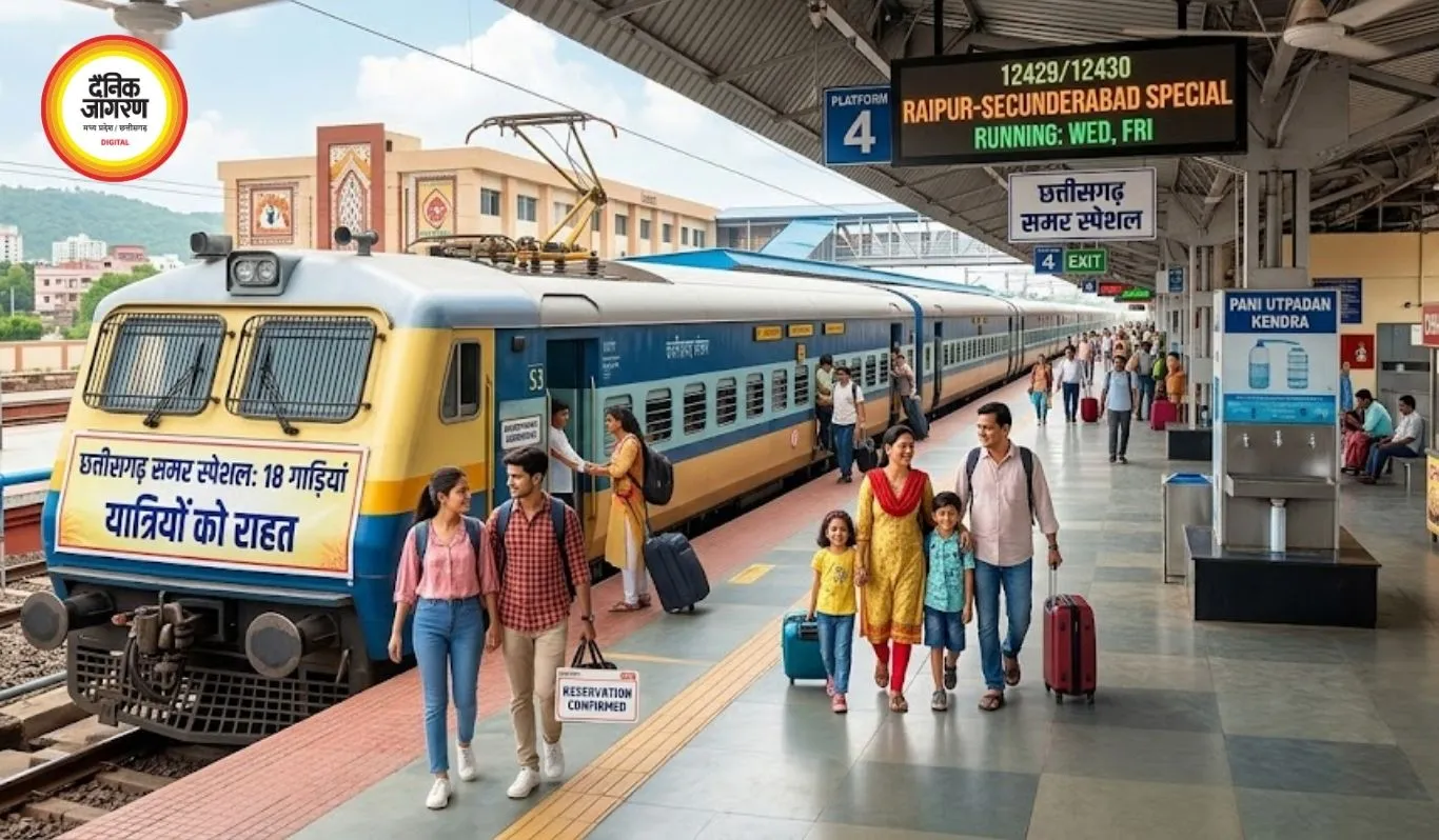 छत्तीसगढ़ समर स्पेशल ट्रेनें: 18 गाड़ियां चलेंगी, यात्रियों को राहत