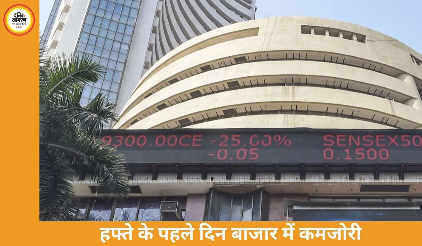 शेयर बाजार में गिरावट: सेंसेक्स 450 अंक लुढ़का, निफ्टी 22,600 पर फिसला