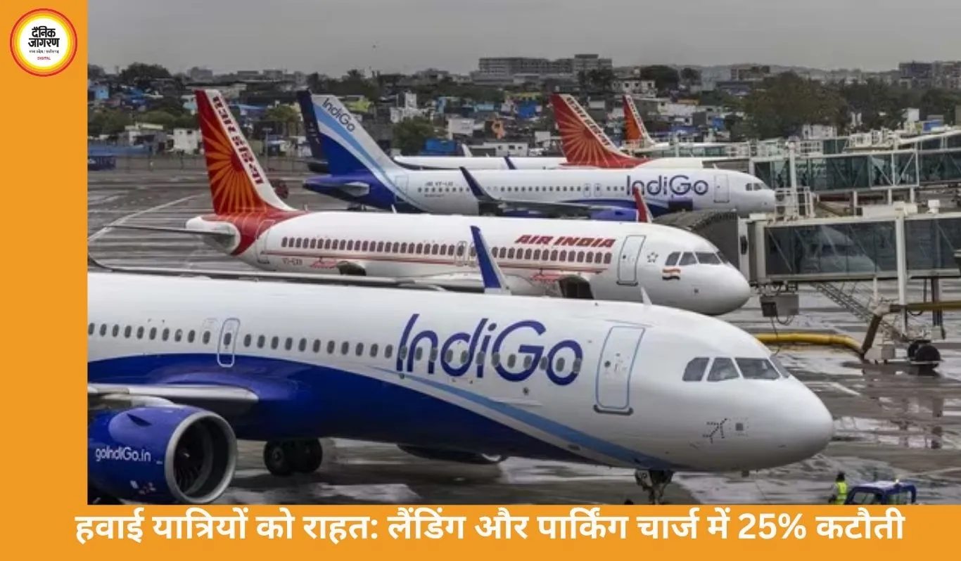 हवाई यात्रियों के लिए खुशखबरी: सरकार ने घटाए लैंडिंग और पार्किंग चार्ज