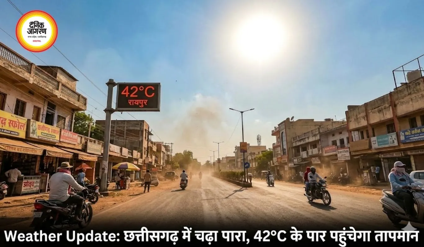 CG में गर्मी का अलर्ट: 14 अप्रैल के बाद चलेगी लू, पारा पहुंचेगा 42°C के पार