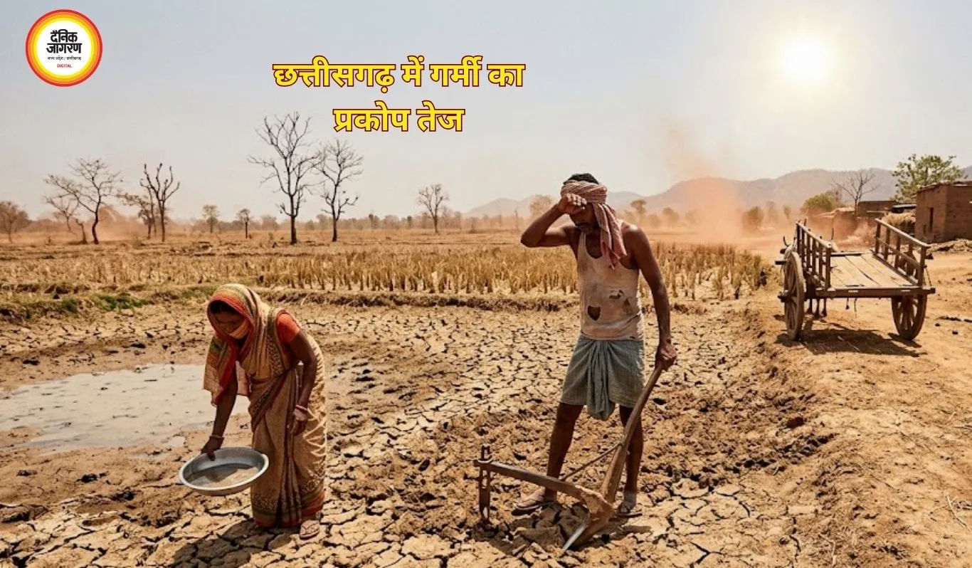 CG Weather Update: रायपुर समेत कई जिलों में अगले 2 दिन हीटवेव का अलर्ट, राजनांदगांव में 44°C दर्ज