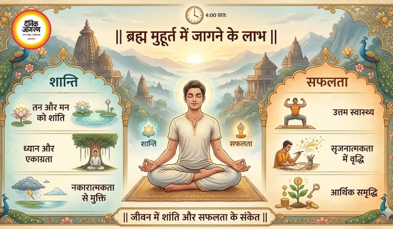 ब्रह्म मुहूर्त में जागने के लाभ: जीवन में शांति और सफलता के संकेत