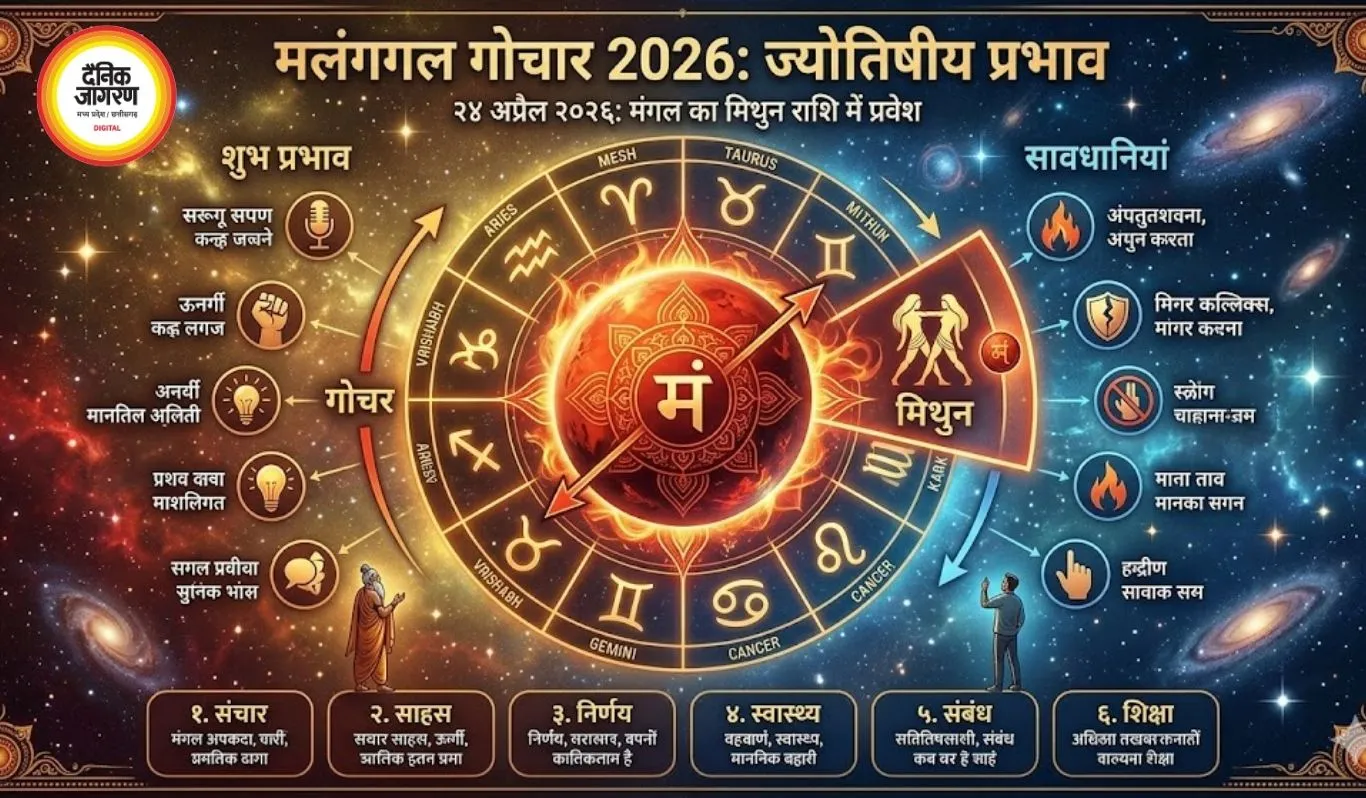 Mangal Gochar 2026: मेष में मंगल प्रवेश, रूचक राजयोग से 5 राशियों को लाभ
