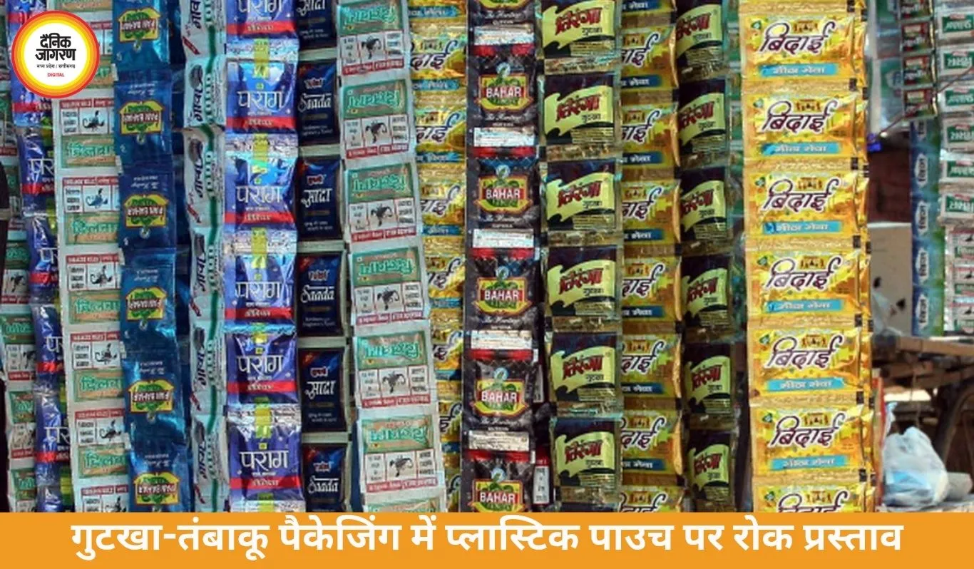 गुटखा-तंबाकू पैकेजिंग में बदलाव, प्लास्टिक पाउच पर रोक की तैयारी