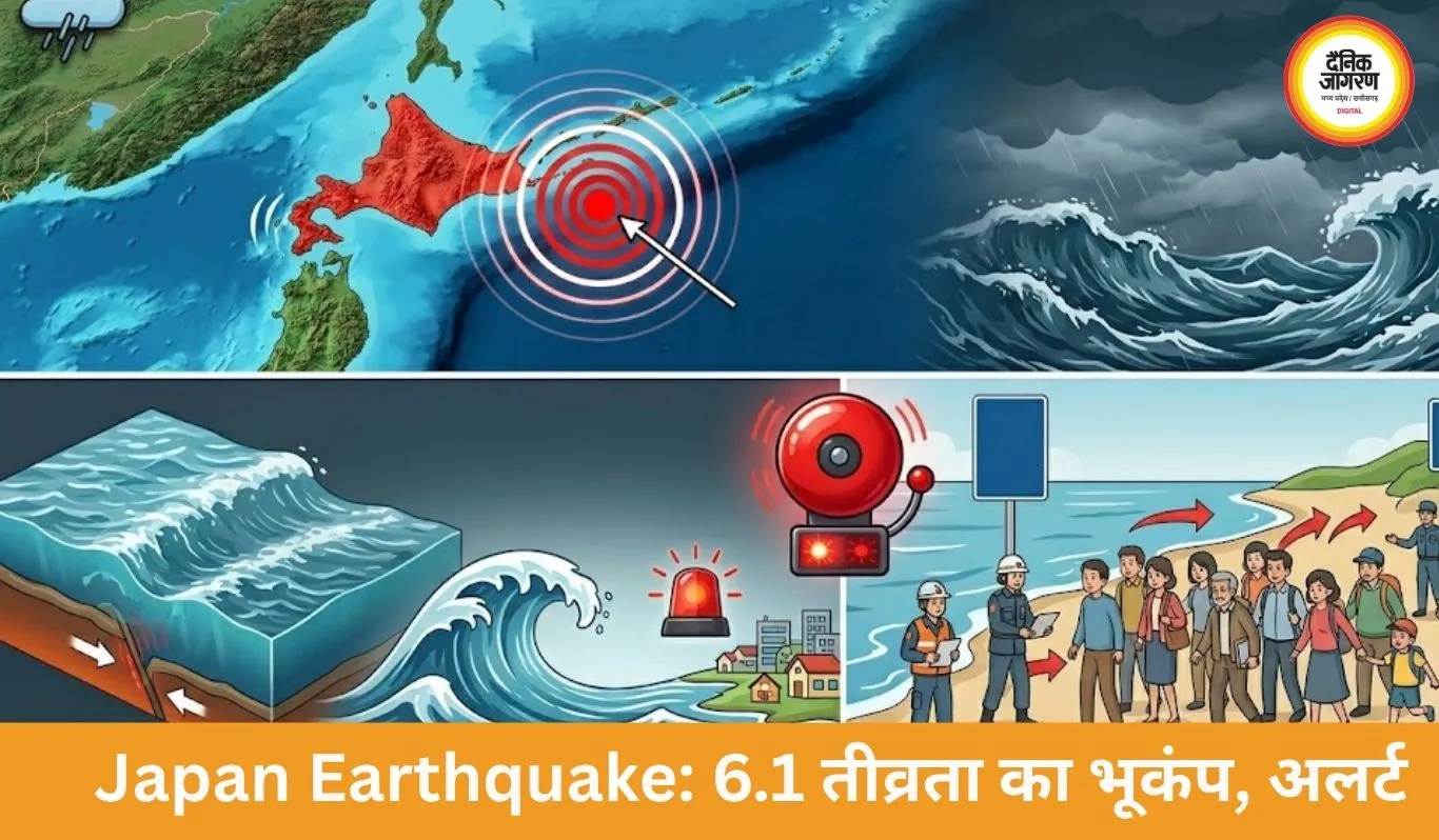 जापान में 6.1 तीव्रता का भूकंप, होक्काइडो में झटके; तटीय इलाकों में सुनामी का खतरा