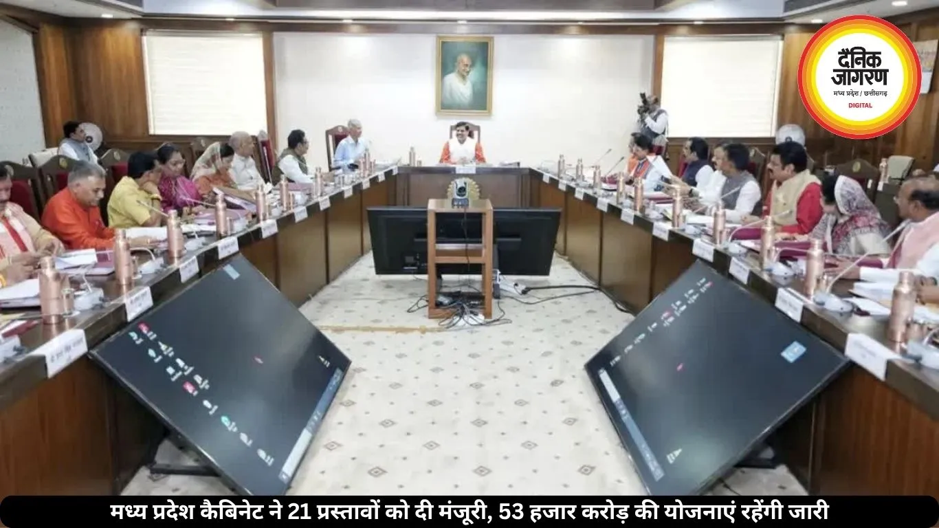 मध्य प्रदेश कैबिनेट ने 21 प्रस्तावों को दी मंजूरी, 53 हजार करोड़ की योजनाएं रहेंगी जारी