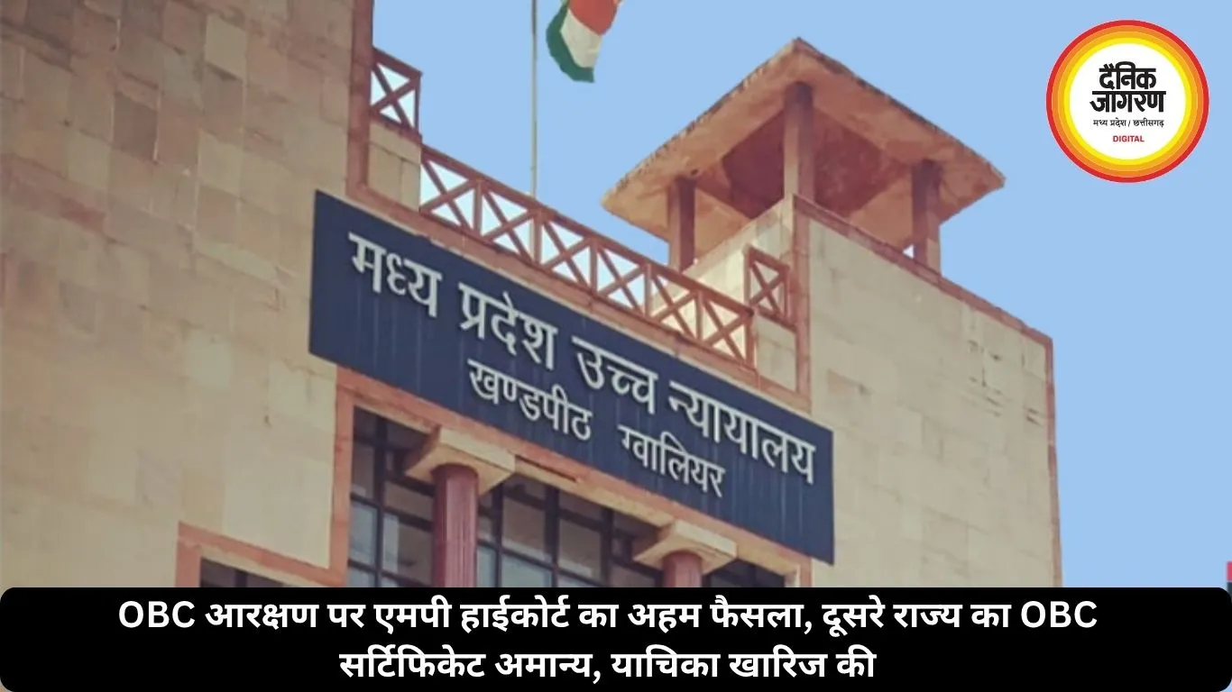 OBC आरक्षण पर एमपी हाईकोर्ट का अहम फैसला, दूसरे राज्य का OBC सर्टिफिकेट अमान्य, याचिका खारिज की