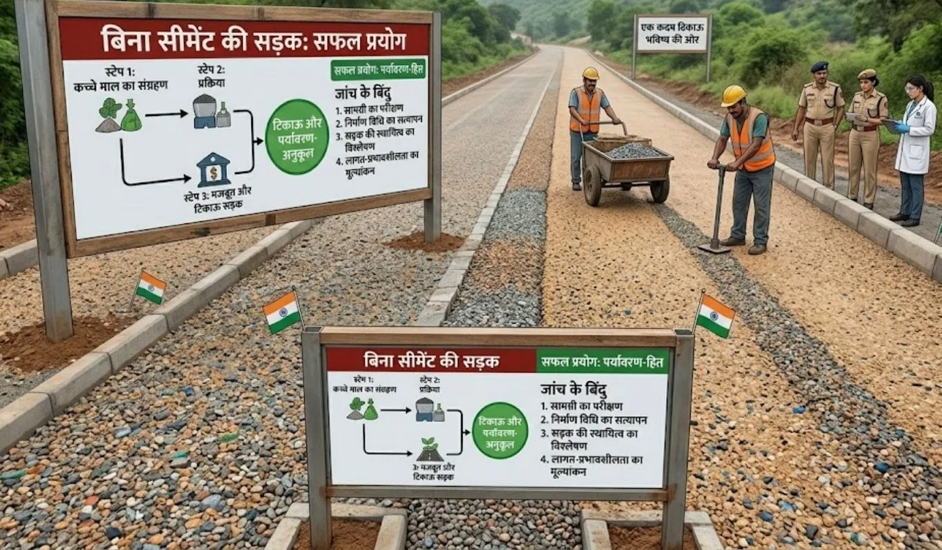 भोपाल में बनी देश की पहली सीमेंट-रहित सड़क, फ्लाई ऐश तकनीक से नया कीर्तिमान