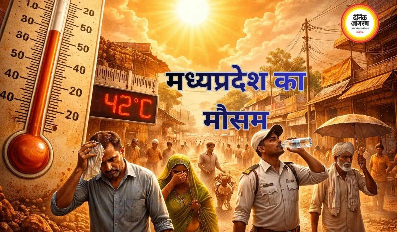मध्य प्रदेश में भीषण गर्मी का प्रकोप, 16 जिलों में लू का अलर्ट; नौगांव में पारा 42.4°C पार