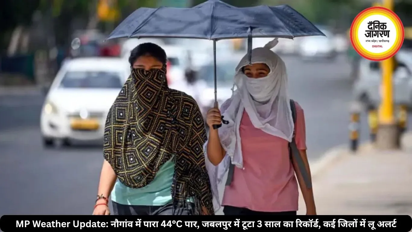 MP Weather Update: नौगांव में पारा 44°C पार, जबलपुर में टूटा 3 साल का रिकॉर्ड, कई जिलों में लू अलर्ट