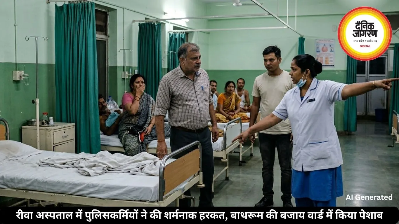 रीवा अस्पताल में पुलिसकर्मियों ने की शर्मनाक हरकत, बाथरूम की बजाय वार्ड में किया पेशाब