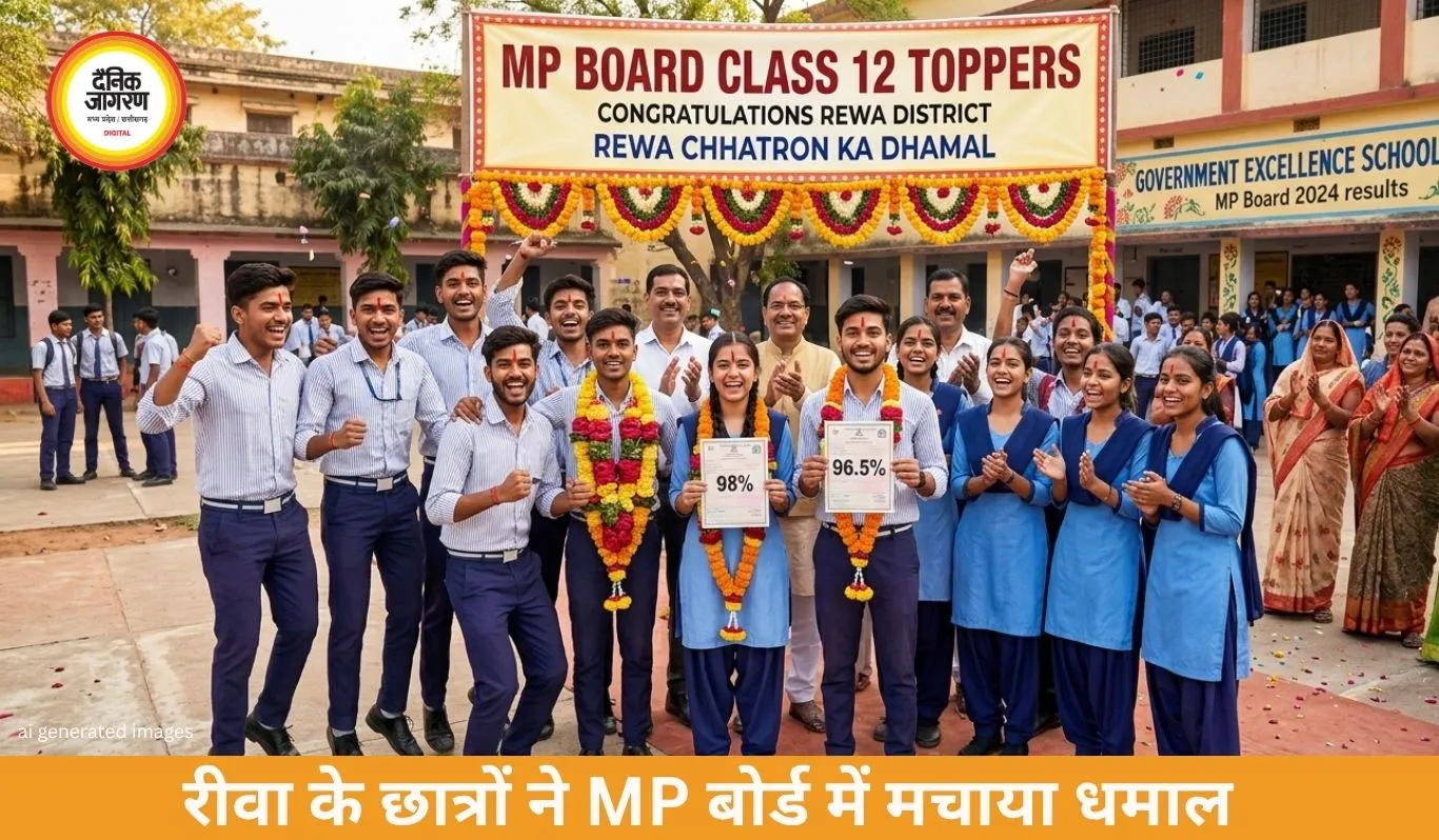 रीवा के छात्रों ने MP 10वीं बोर्ड रिजल्ट में रचा इतिहास, टॉप-10 में बनाई मजबूत मौजूदगी