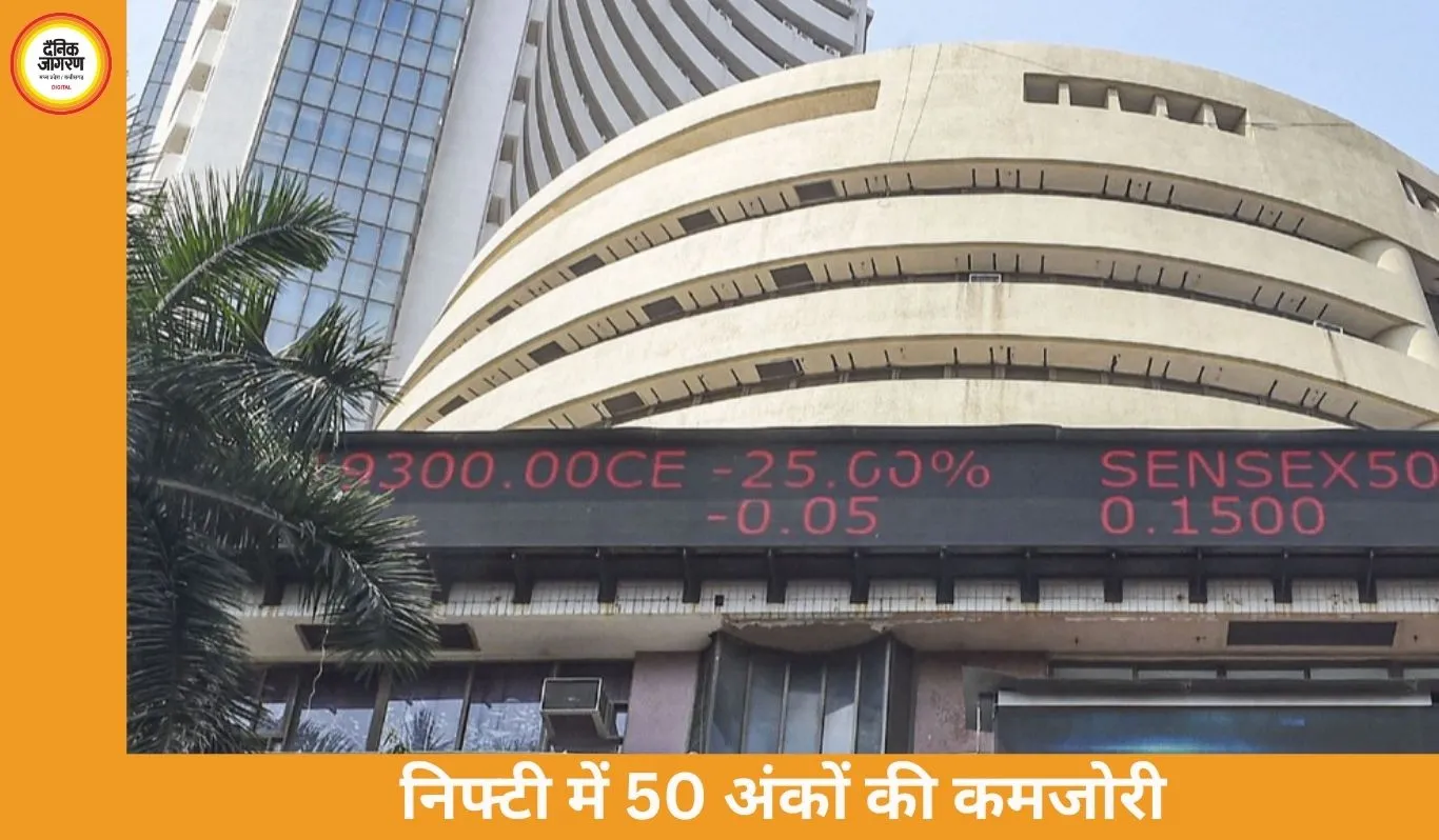 शेयर बाजार में गिरावट: सेंसेक्स 200 अंक टूटा, निफ्टी भी फिसला