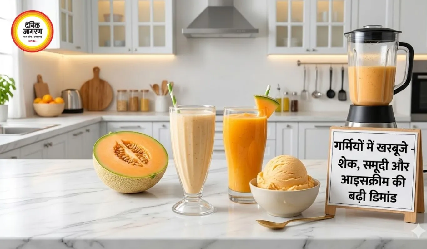 गर्मियों में खरबूजे से बन रही नई रेसिपी ट्रेंड, शेक, स्मूदी और आइसक्रीम की बढ़ी डिमांड