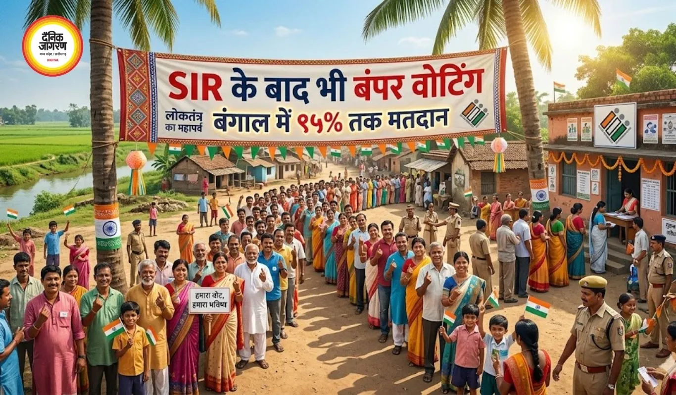 SIR के बाद भी बंपर वोटिंग: बंगाल में 95% तक मतदान