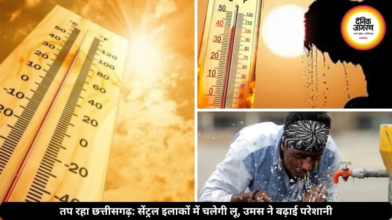 छत्तीसगढ़ में भीषण गर्मी का कहर, अगले 5 दिन लू का अलर्ट जारी, कई जिलों में हीट-वेव की चेतावनी