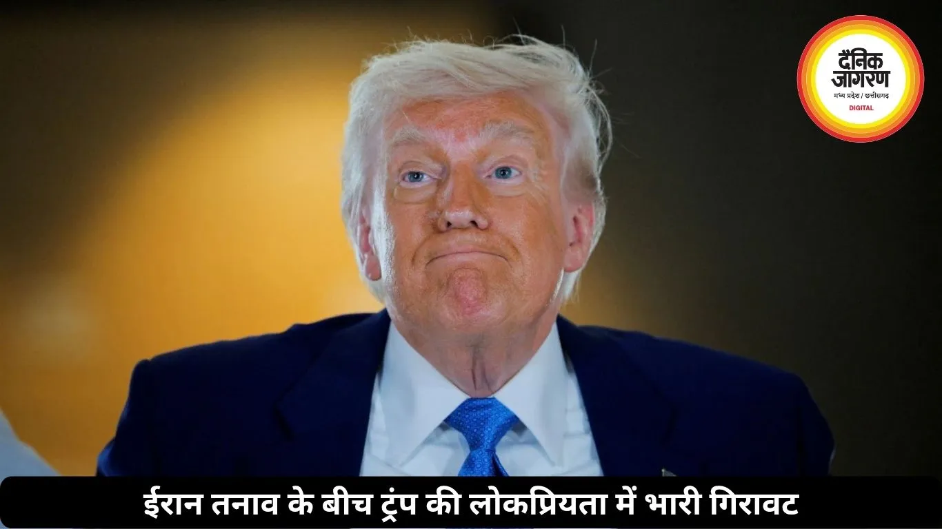 ईरान तनाव के बीच ट्रंप की लोकप्रियता गिरी, सर्वे में बड़ा झटका