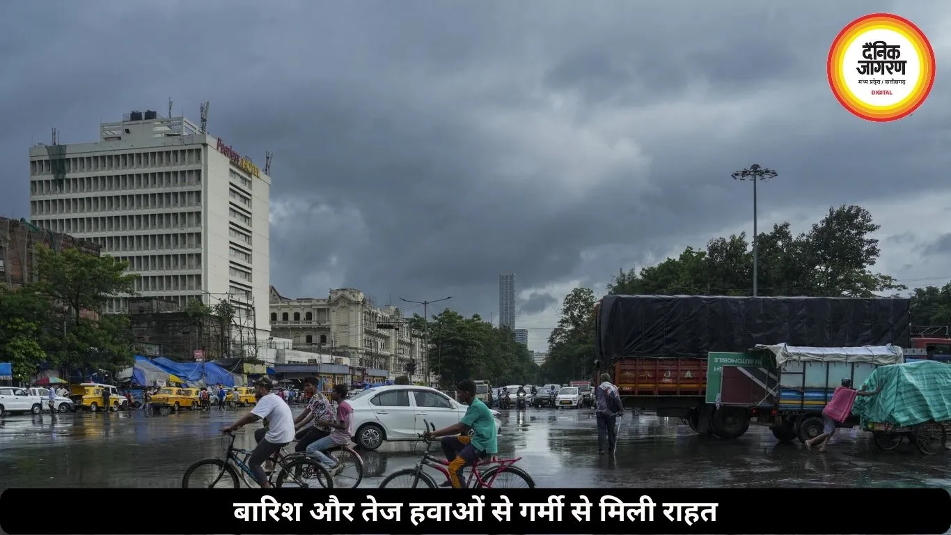 दिल्ली-एनसीआर में बदला मौसम, बारिश और तेज हवाओं से गर्मी से मिली राहत