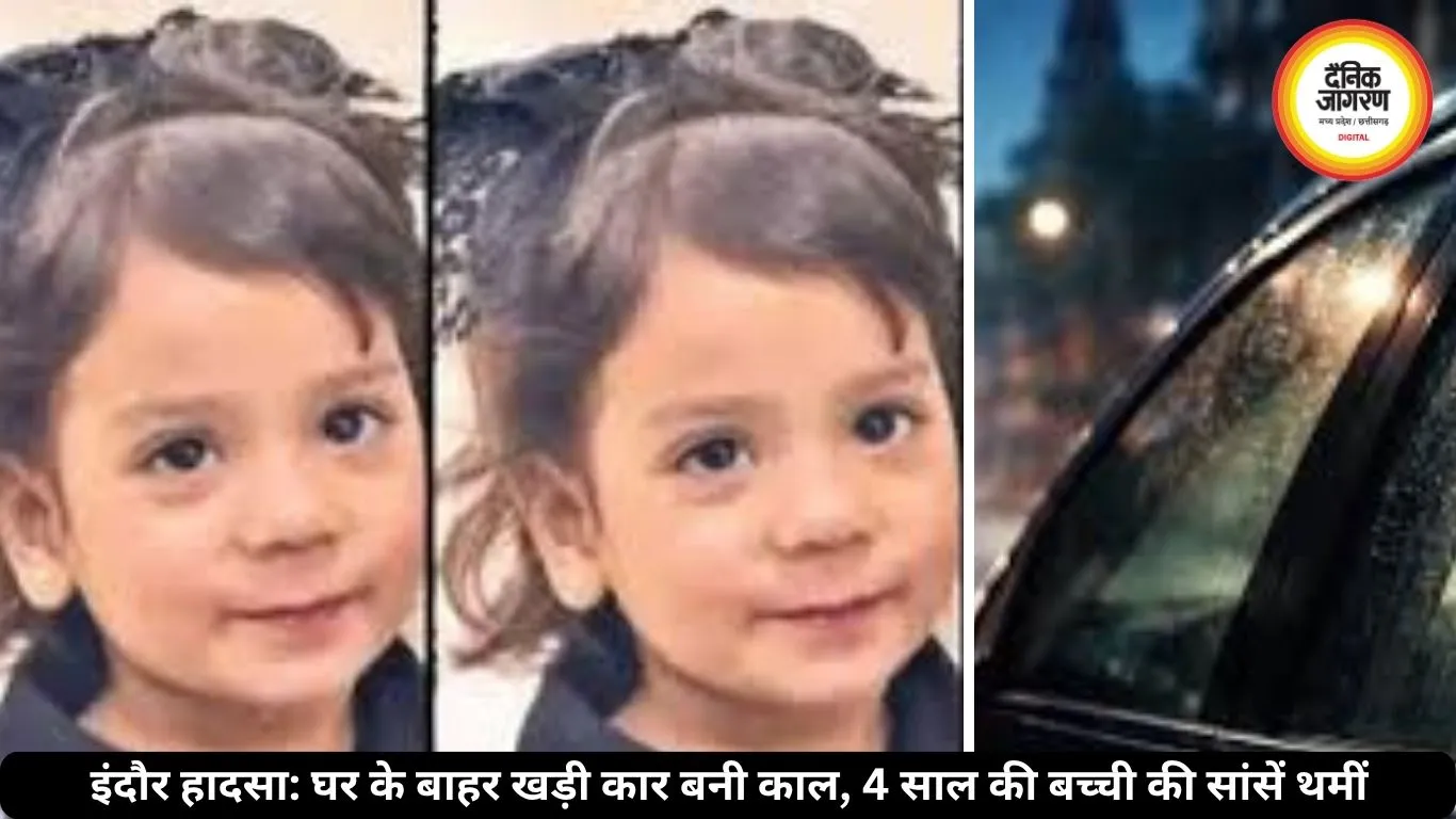 इंदौर में दर्दनाक हादसा: खड़ी कार बनी 4 साल की बच्ची की मौत की वजह, जानें पूरा मामला