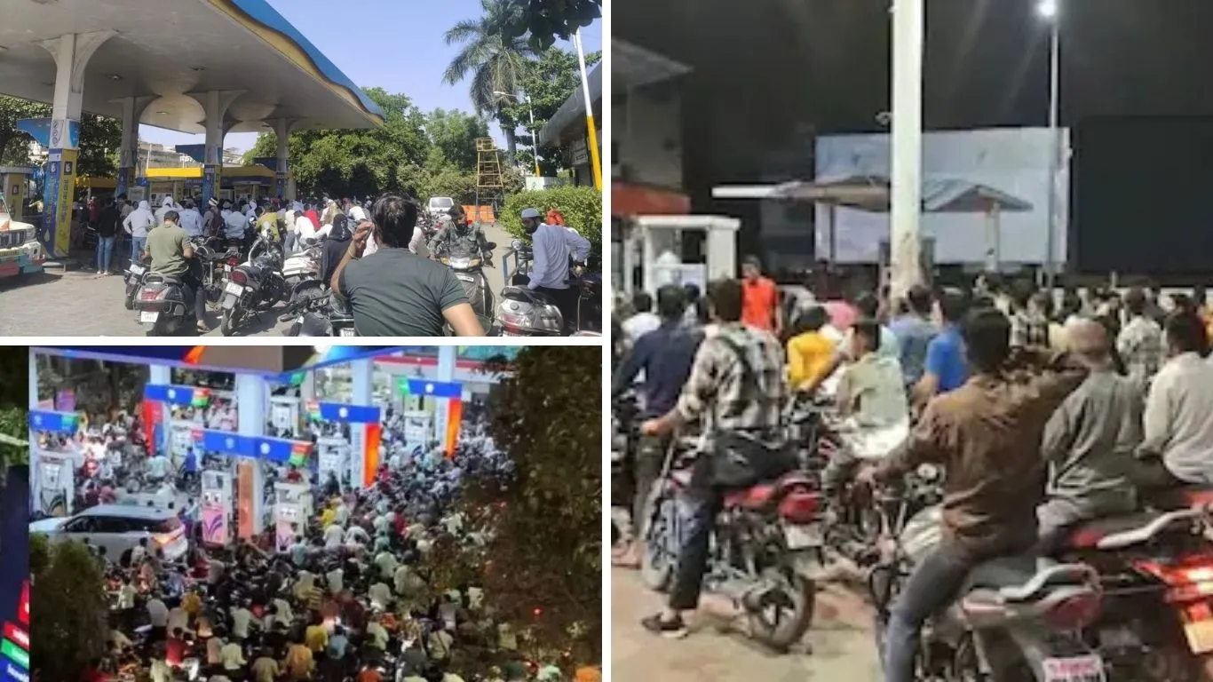 महाराष्ट्र में पेट्रोल-डीजल संकट, पंपों पर लंबी कतारें और अफरा-तफरी