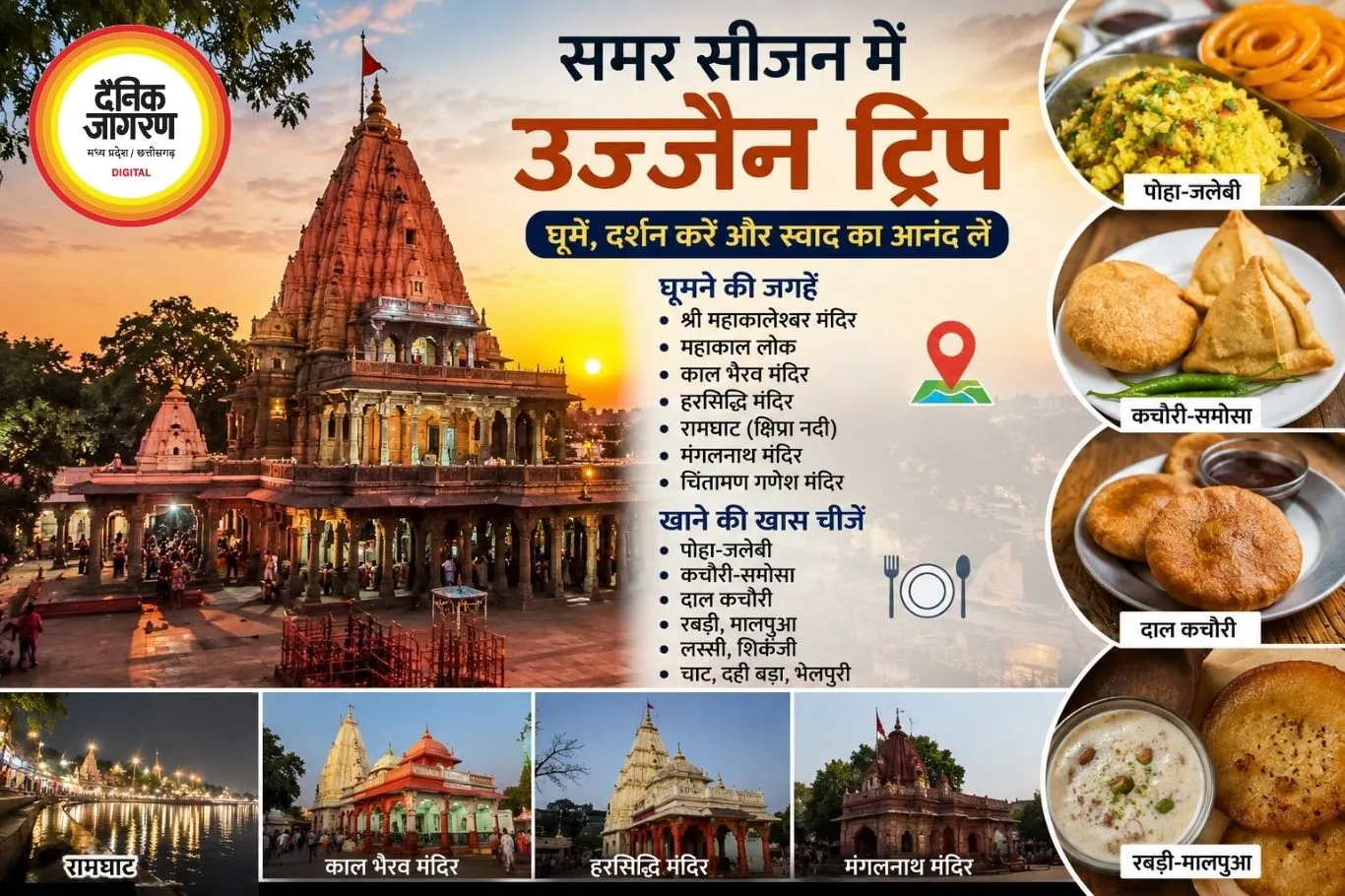 समर सीजन में उज्जैन ट्रिप का बनाएं परफेक्ट प्लान, घूमिए मंदिर और चखिए स्वादिष्ट फूड
