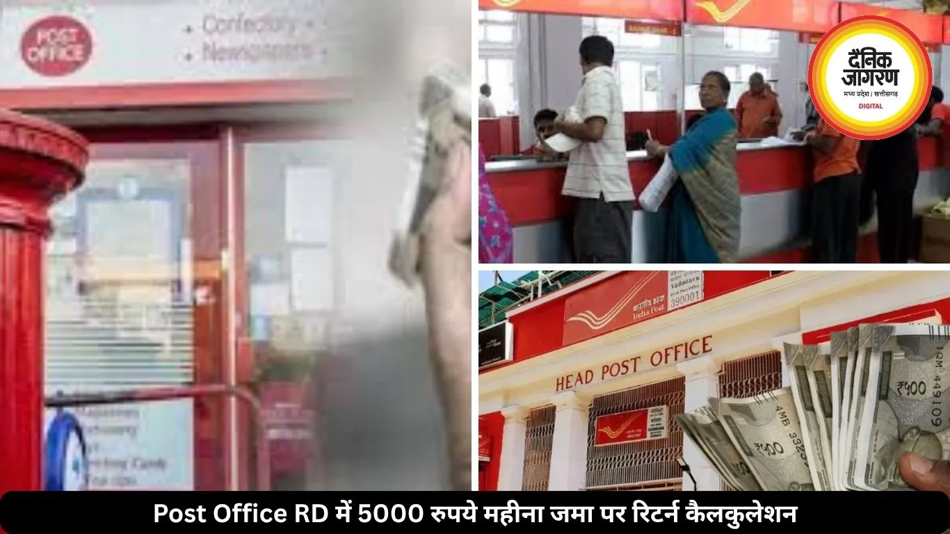 पोस्ट ऑफिस RD स्कीम में 5000 रुपये महीना जमा करने पर कितना मिलेगा रिटर्न, समझें पूरा हिसाब