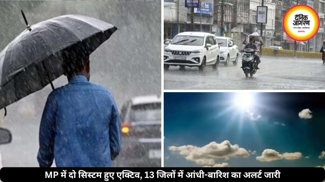 मध्यप्रदेश में बदला मौसम, 13 जिलों में तेज हवा-बारिश की चेतावनी, कल से गर्मी बढ़ने की आशंका