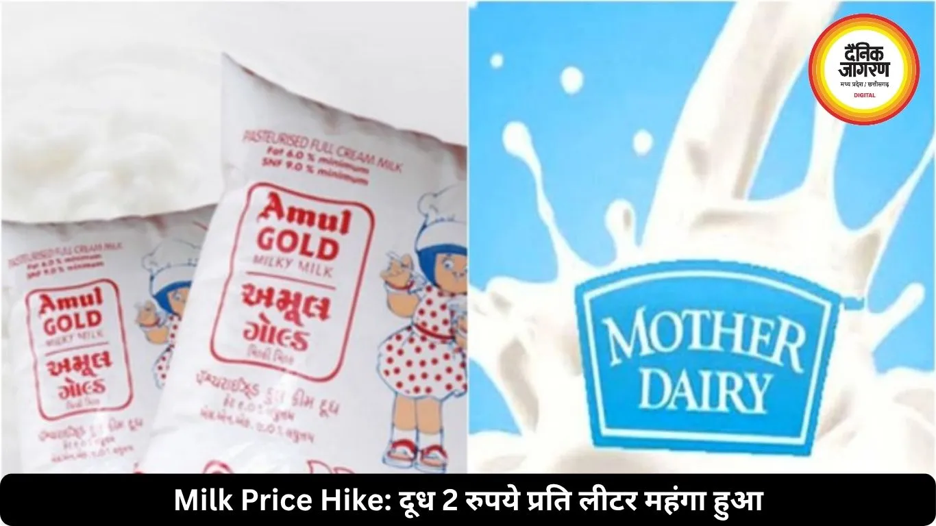 अमूल और मदर डेयरी ने बढ़ाए दूध के दाम, आज से 2 रुपये प्रति लीटर महंगा मिलेगा