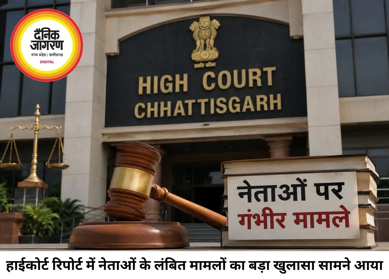 छत्तीसगढ़ हाईकोर्ट की रिपोर्ट में खुलासा, 15 से ज्यादा नेताओं पर गंभीर मामले लंबित