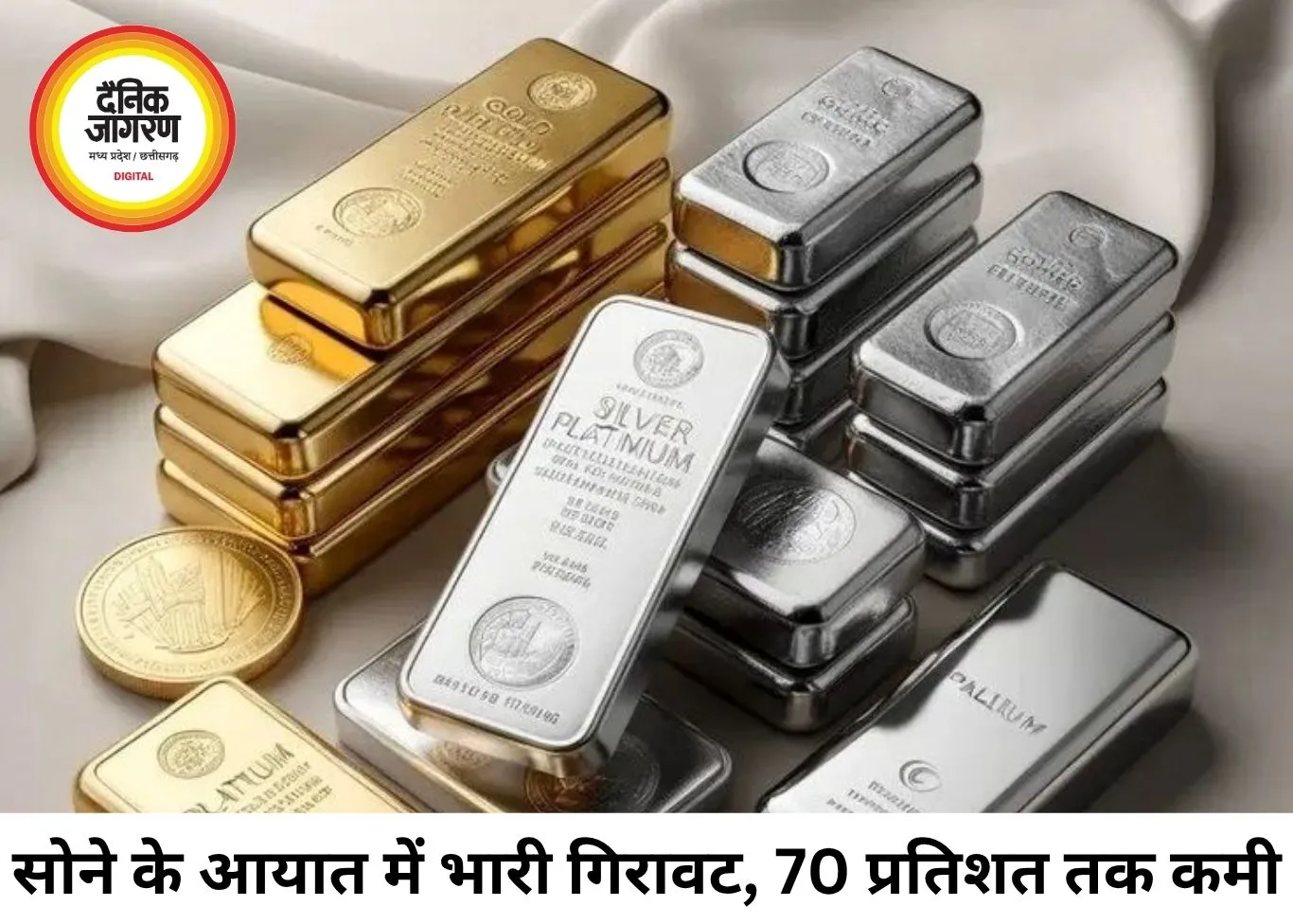 सोने के आयात में 70% गिरावट, शुल्क वृद्धि का बड़ा असर