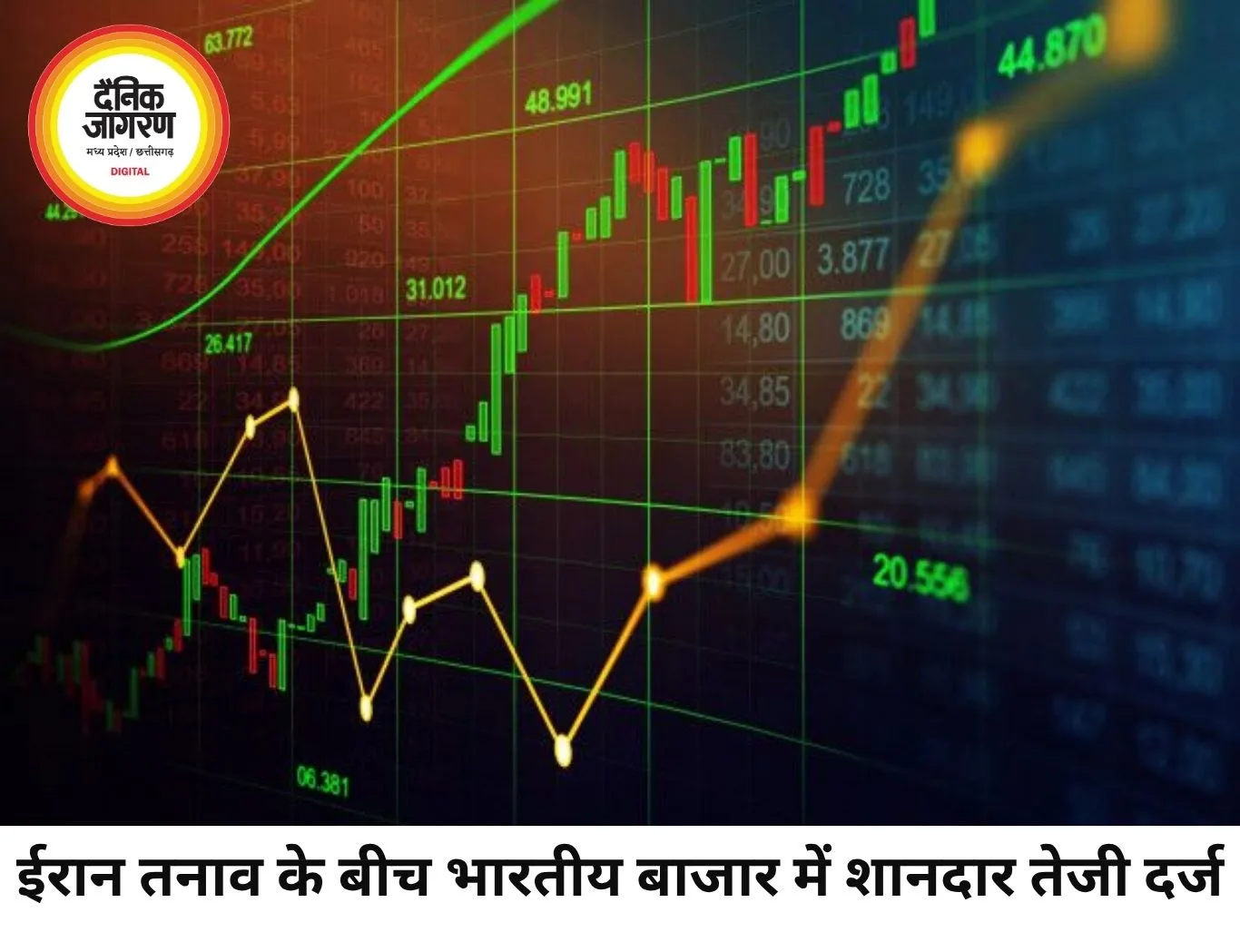 ईरान तनाव के बीच भारतीय शेयर बाजार में तेजी, सेंसेक्स 400 अंक उछला