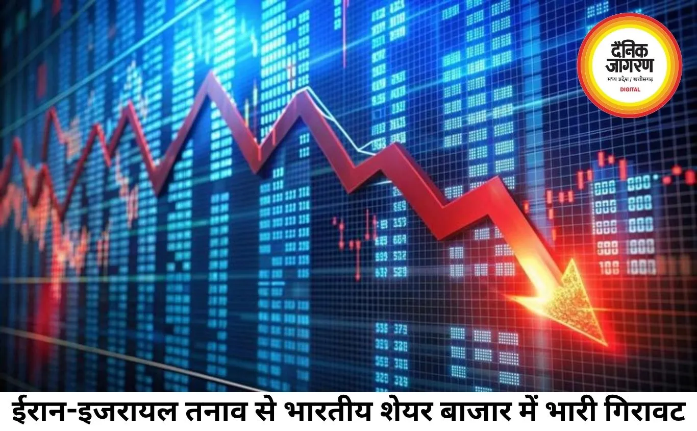 ईरान-इजरायल तनाव से शेयर बाजार में हड़कंप, सेंसेक्स 900 अंक टूटा