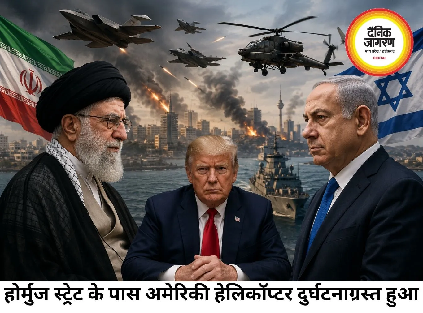 होर्मुज स्ट्रेट के पास अमेरिकी अपाचे हेलिकॉप्टर क्रैश, पायलट सुरक्षित; ईरान-इजराइल तनाव के बीच बढ़ी चिंता