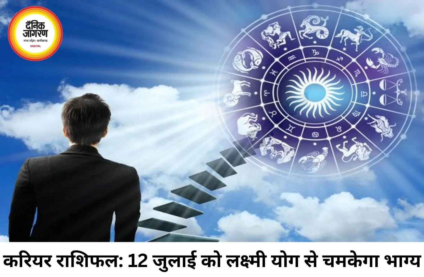 करियर राशिफल 12 जुलाई 2026: रोहिणी नक्षत्र और लक्ष्मी योग का महासंयोग, इन 5 राशियों को नौकरी-बिजनेस में मिलेगा बड़ा उछाल!