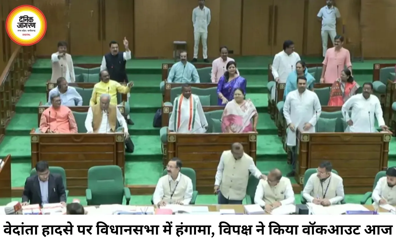 छत्तीसगढ़ विधानसभा में वेदांता हादसे और अविश्वास प्रस्ताव पर हंगामा, विपक्ष का वॉकआउट