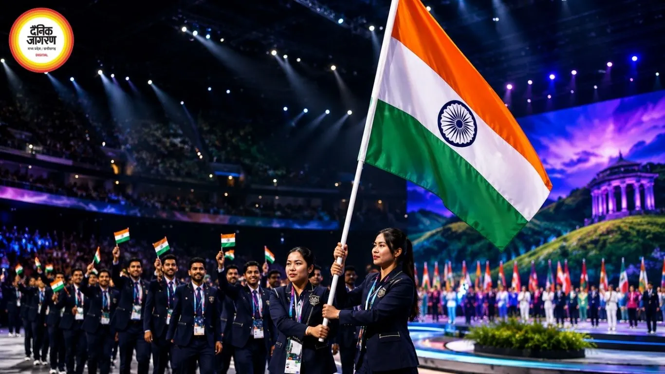 ग्लासगो में कॉमनवेल्थ गेम्स का भव्य आगाज, मीराबाई-लवलीना ने तिरंगे के साथ की भारतीय दल की अगुआई