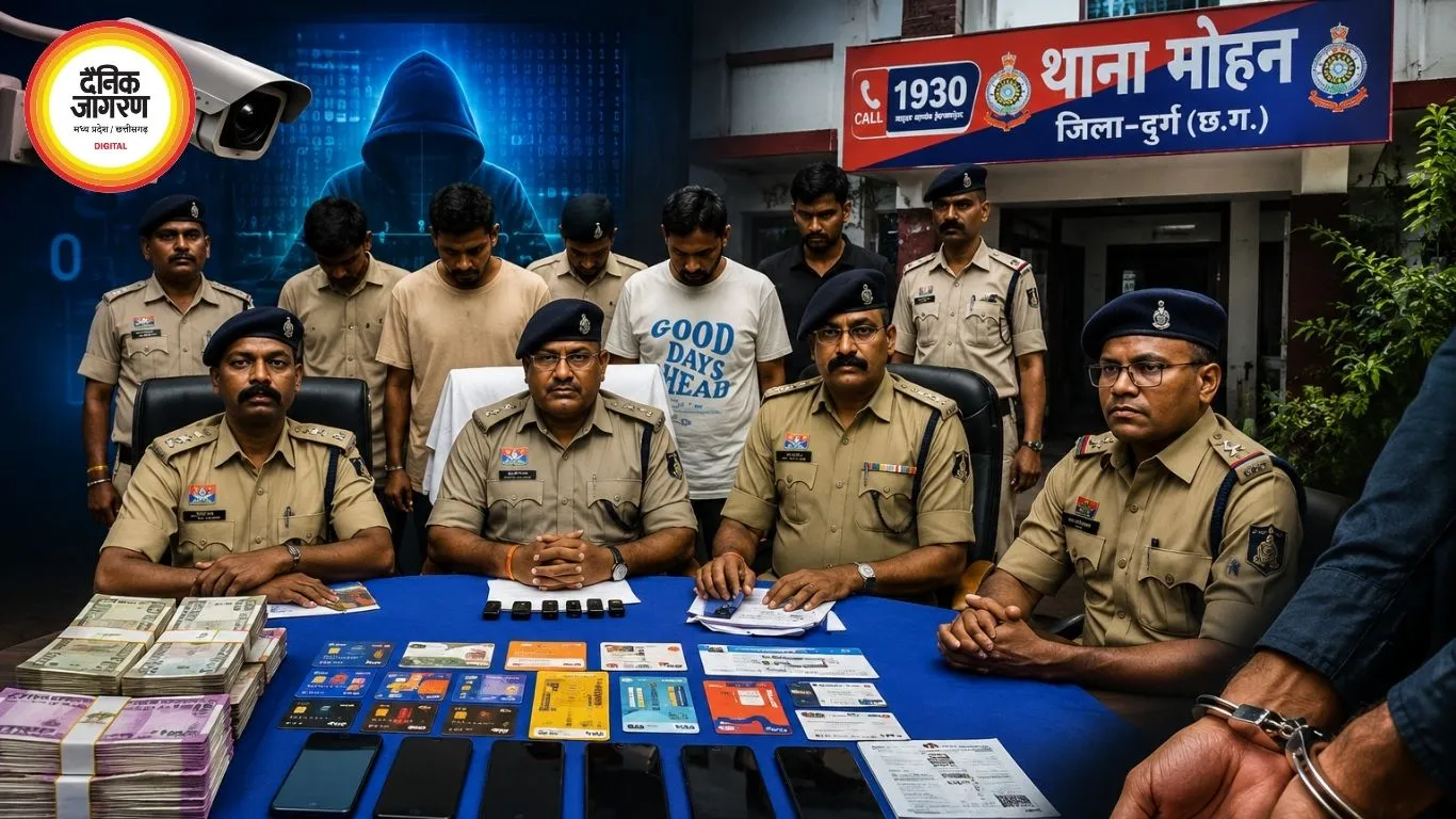 दुर्ग में साइबर ठगी का बड़ा नेटवर्क बेनकाब, 1242 म्यूल खाते मिले; करीब 3 करोड़ रुपए फ्रीज