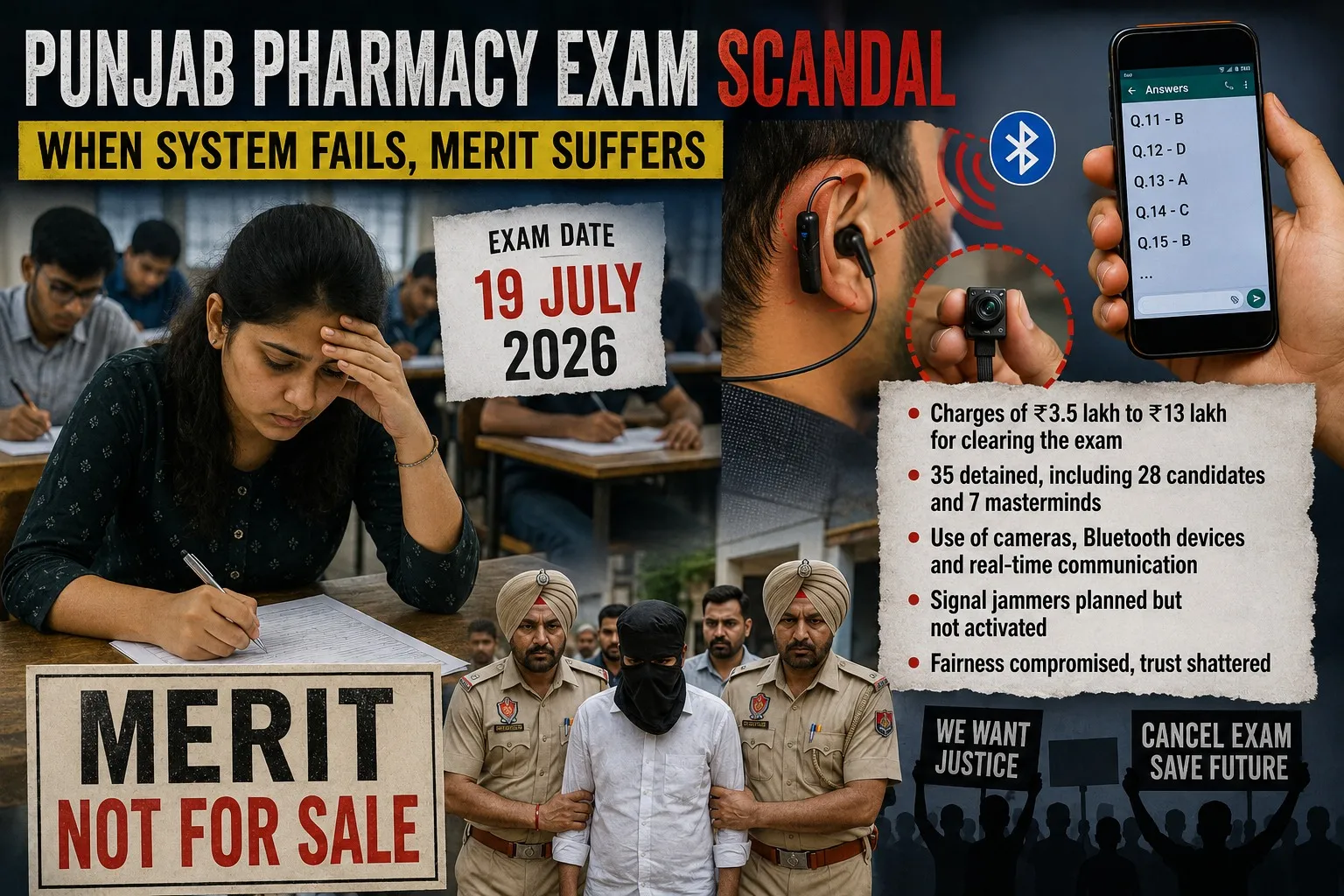 जब भर्ती परीक्षा ही कटघरे में हो: पंजाब फार्मेसीअधिकारी भर्ती घोटाले ने खड़े किए गंभीर सवाल