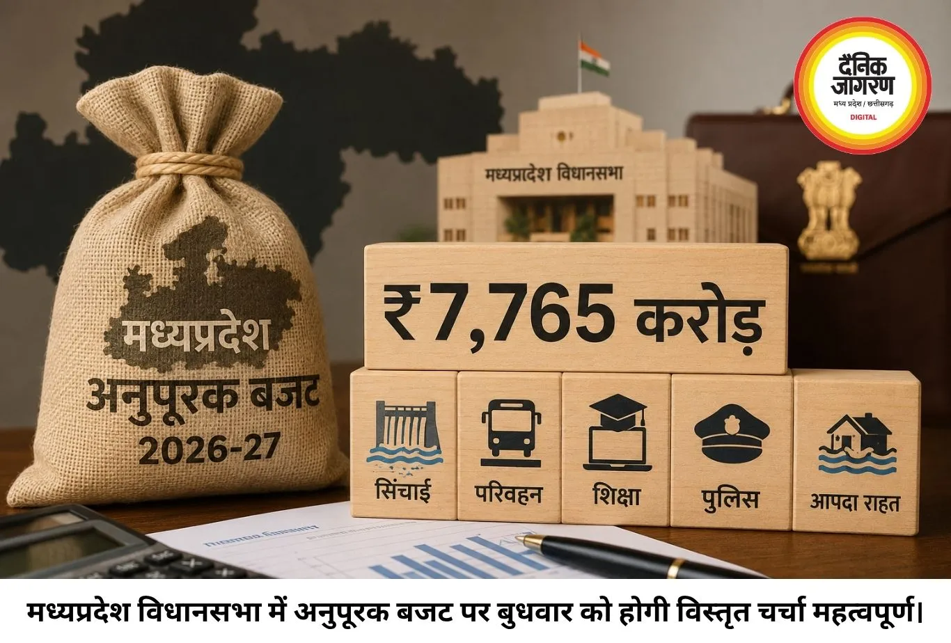 मध्यप्रदेश का ₹7,765 करोड़ अनुपूरक बजट चर्चा में, सिंचाई, परिवहन और शिक्षा पर रहेगा फोकस
