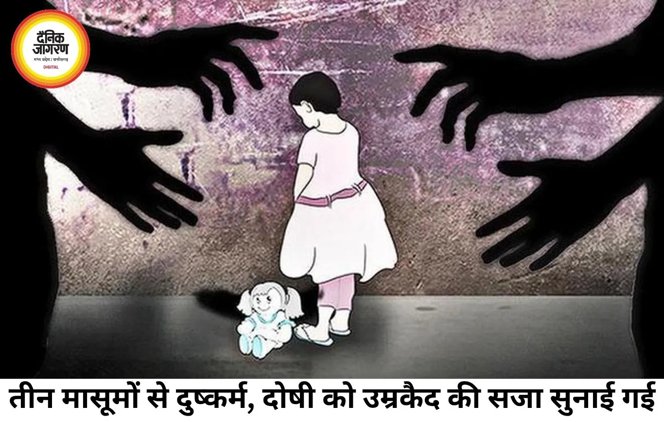 तीन मासूम बच्चियों से दुष्कर्म के दोषी को उम्रकैद, पॉक्सो कोर्ट ने सुनाई मरते दम तक जेल की सजा