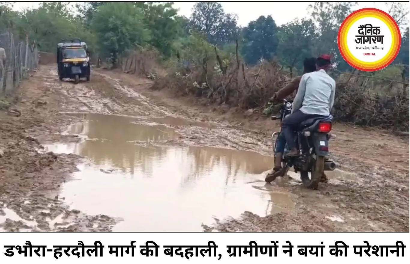 रीवा जिले के हरदोली-डभोरा मुख्य मार्ग कीचड़ में तब्दील: 10 गांवों के लोग परेशान, प्रशासन मौन!