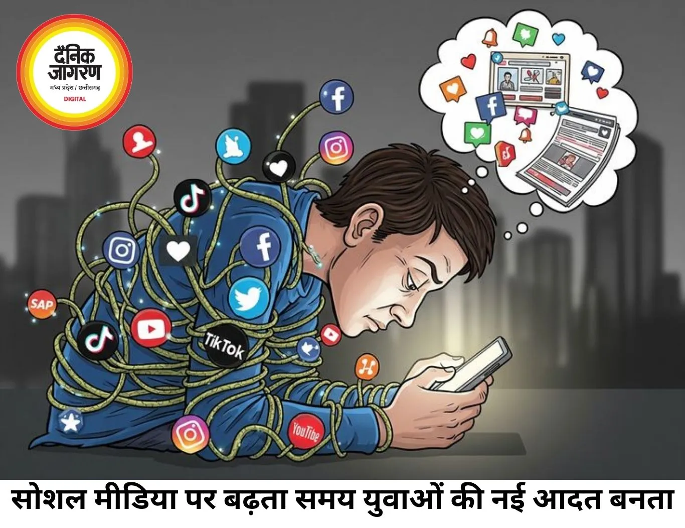सोशल मीडिया की दुनिया में खोती नई पीढ़ी