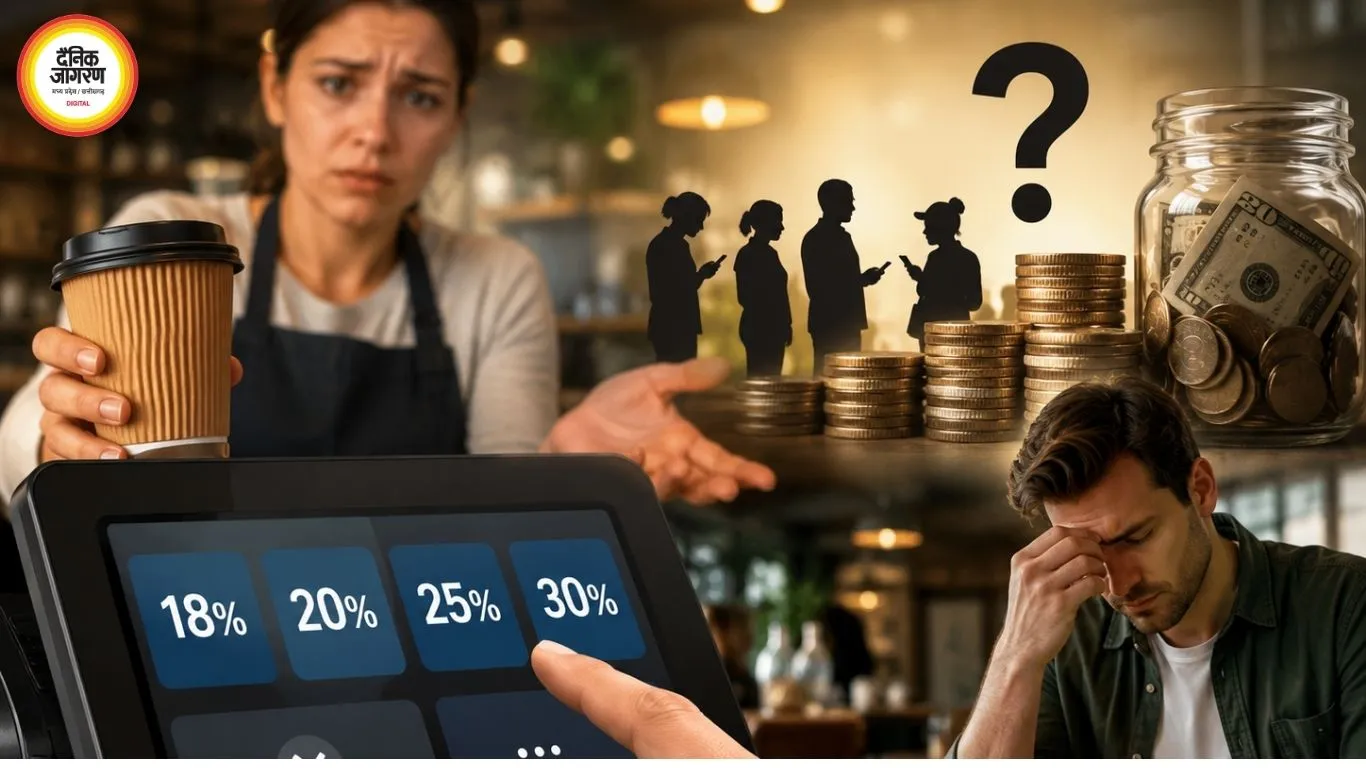 हर भुगतान पर टिप का दबाव: कॉफी से सेल्फ-सर्विस तक 30% मांग, क्या ग्राहकों पर डाला जा रहा कर्मचारियों की कमाई का बोझ?