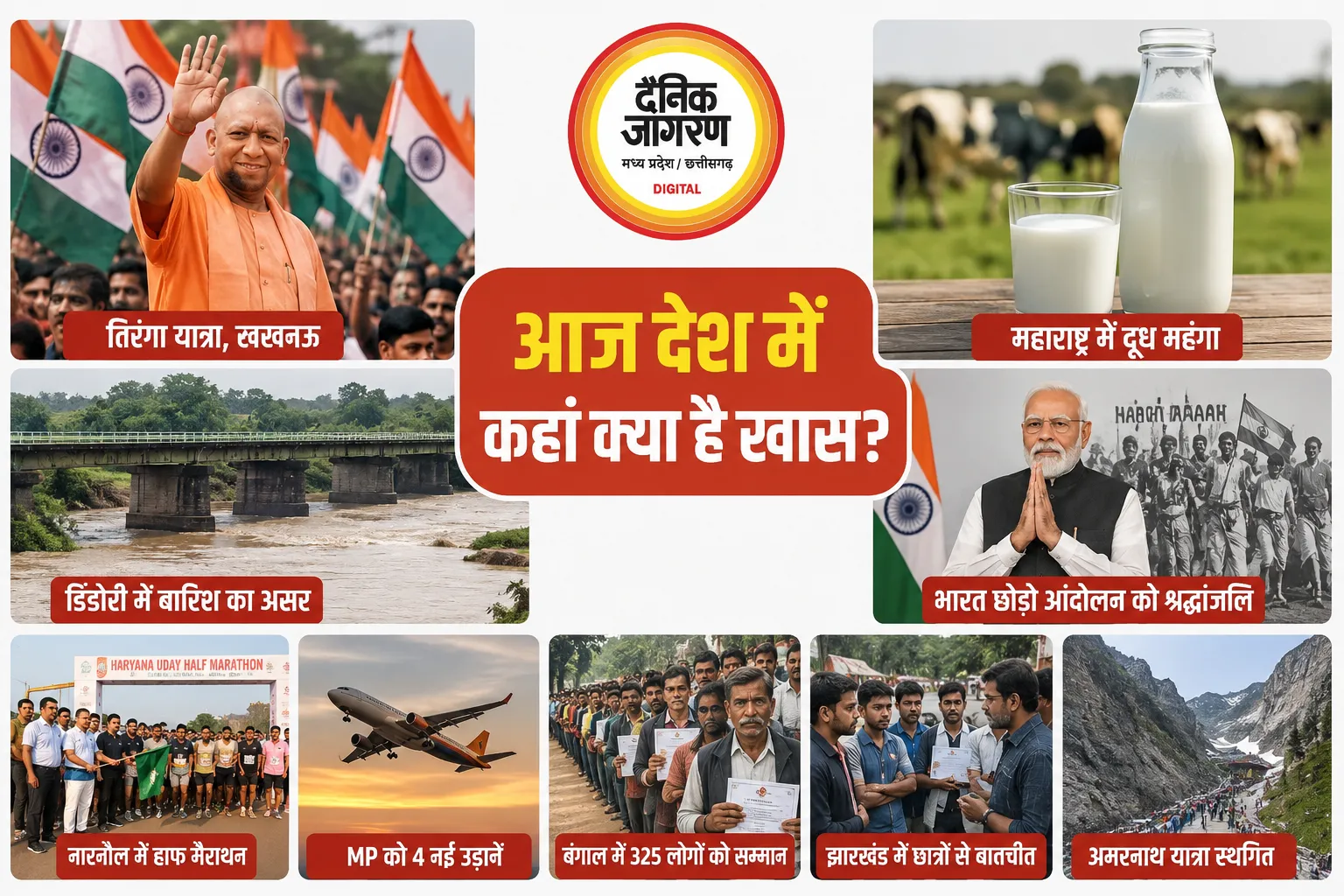 सिंगल क्लिक पर जानिए: आज देश में कहां क्या है खास?