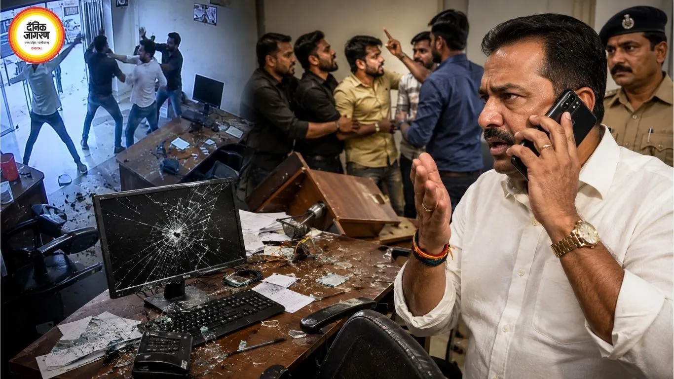 इंदौर में कार लोन को लेकर हंगामा, मंत्री समर्थक के ऑफिस में तोड़फोड़